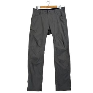 Columbia Omni-Shield Hiking Pants Mens 34x34 Gray Ripstop Cargo Outdoor Trekking